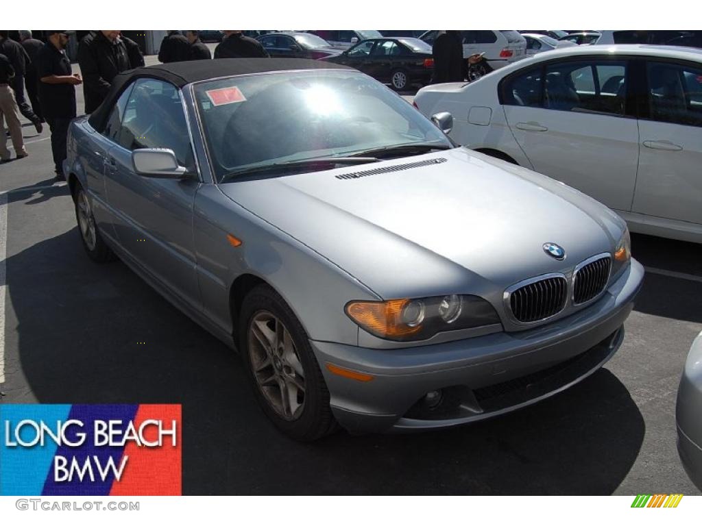 2004 3 Series 325i Convertible - Titanium Silver Metallic / Grey photo #1