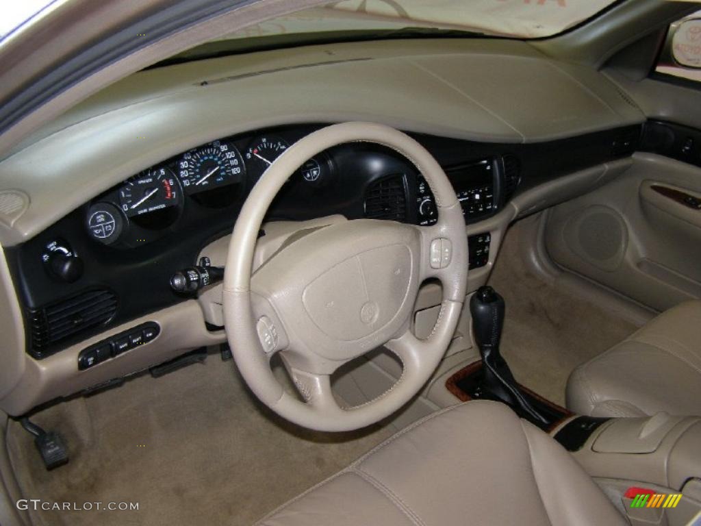 2002 Buick Regal LS Taupe Steering Wheel Photo #47083484