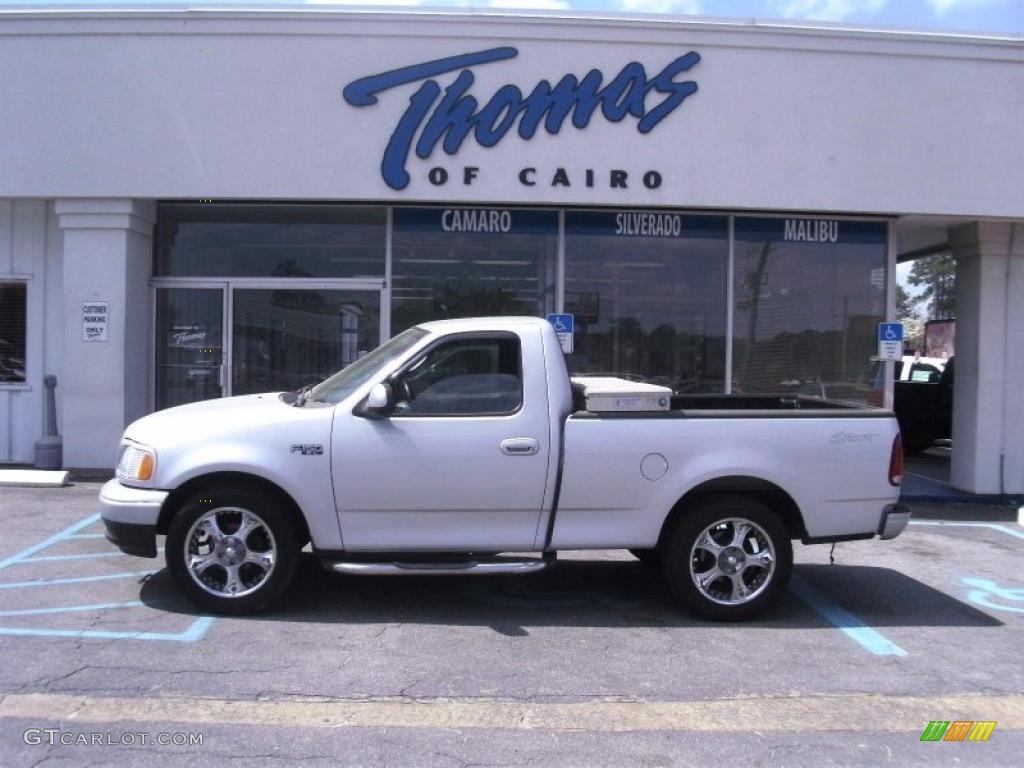 2003 F150 Sport Regular Cab - Silver Metallic / Dark Graphite Grey photo #1