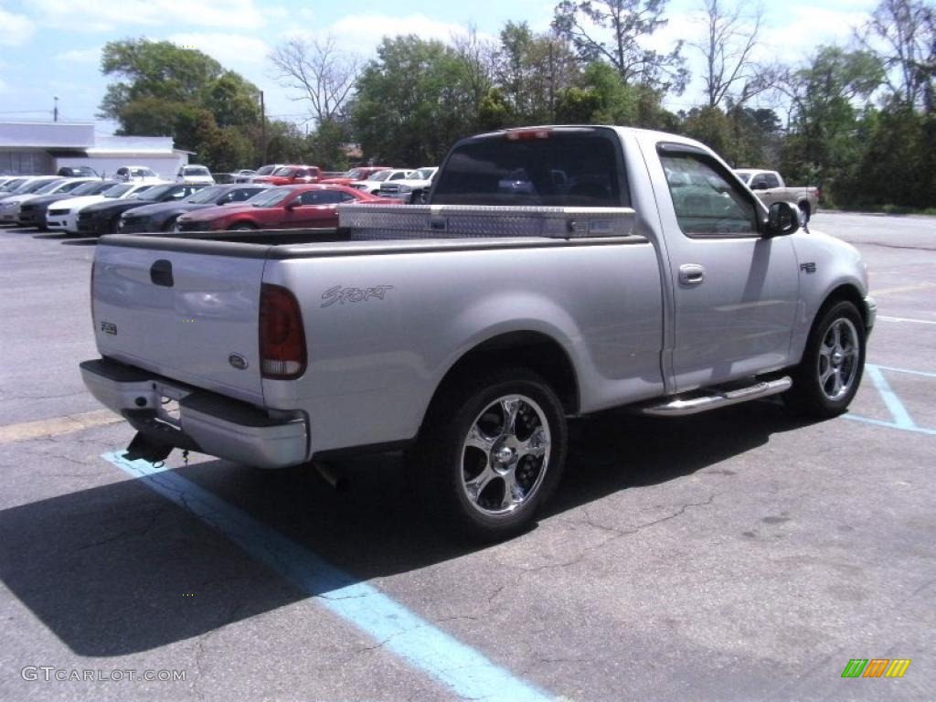 2003 F150 Sport Regular Cab - Silver Metallic / Dark Graphite Grey photo #3