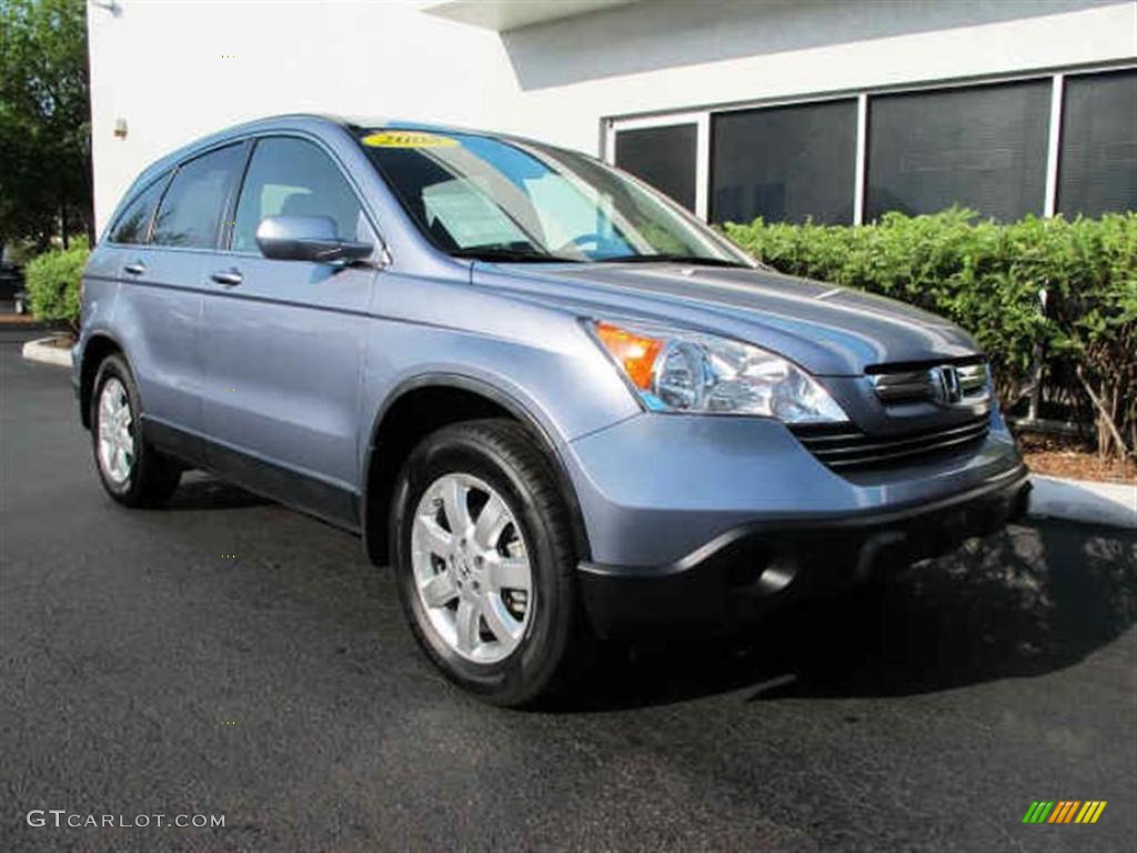 2008 CR-V EX-L 4WD - Glacier Blue Metallic / Gray photo #1