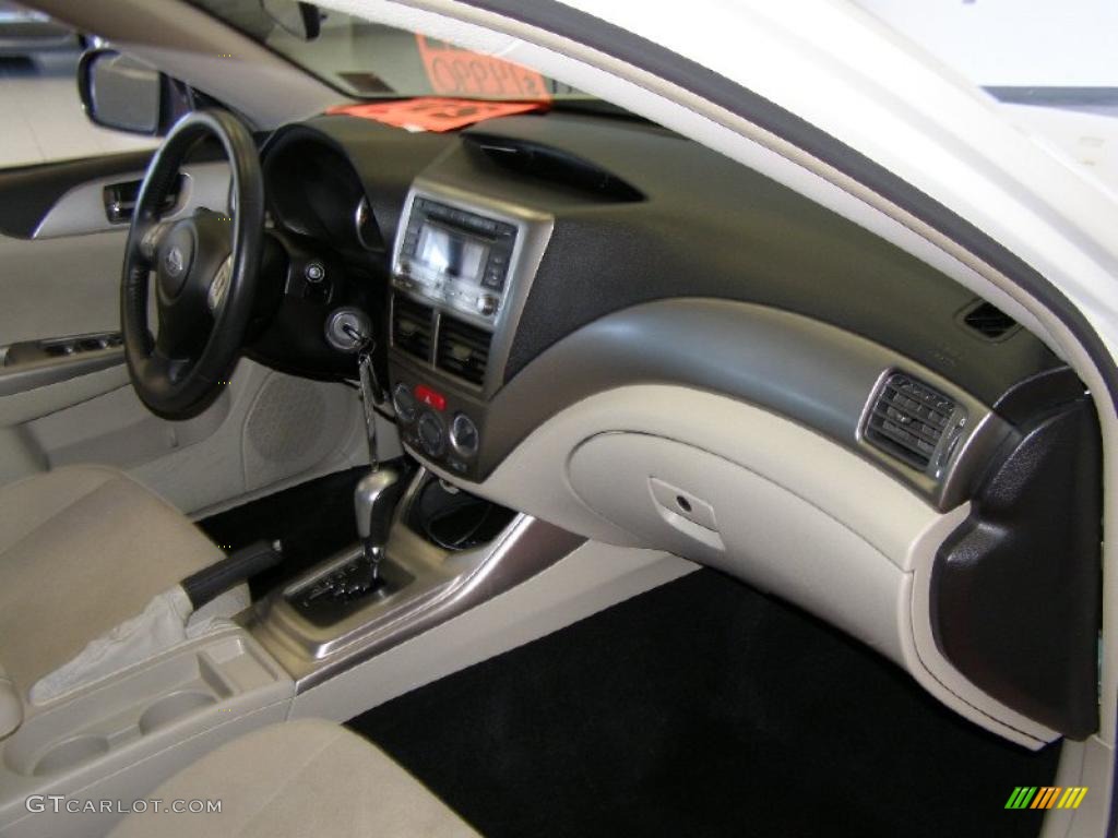 2009 Impreza 2.5i Premium Sedan - Satin White Pearl / Ivory photo #26