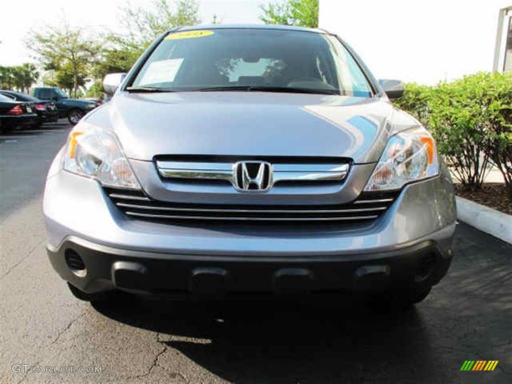2008 CR-V EX-L 4WD - Glacier Blue Metallic / Gray photo #7