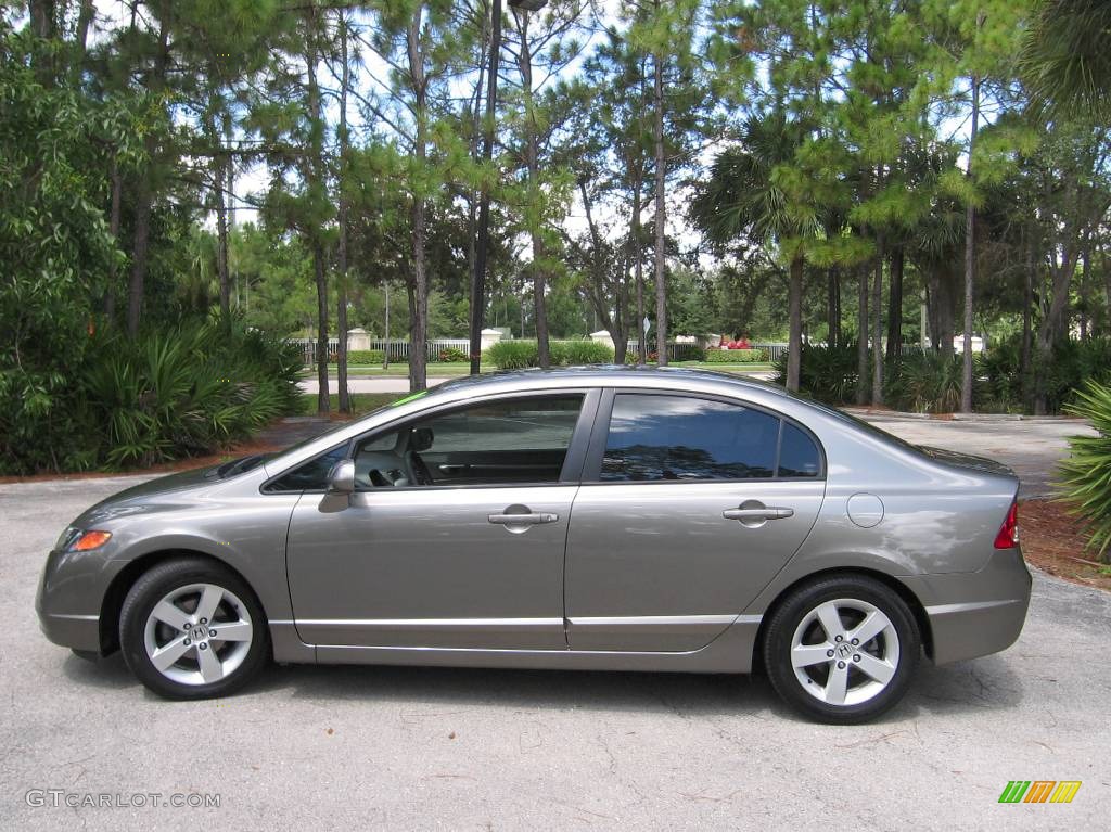2006 Civic EX Sedan - Galaxy Gray Metallic / Gray photo #5