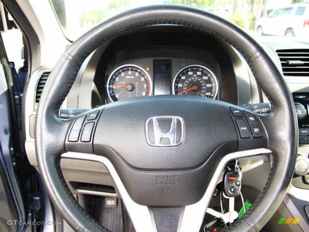 2008 Honda CR-V EX-L 4WD Gray Steering Wheel Photo #47084330