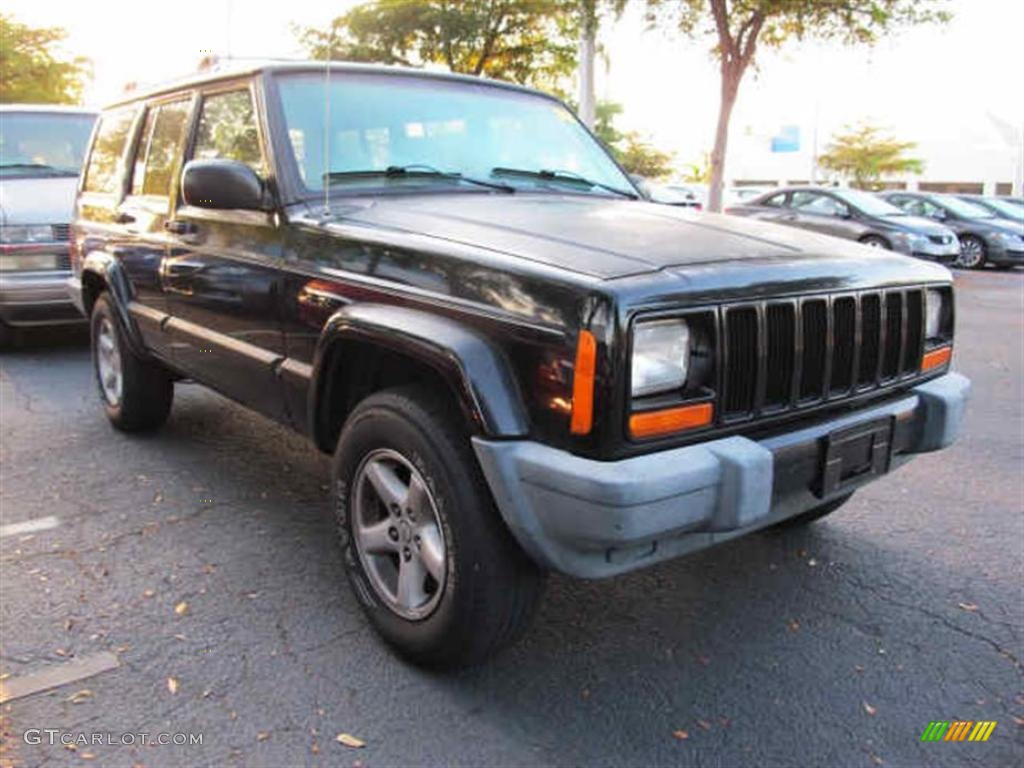 2001 Cherokee Sport - Black / Agate photo #1