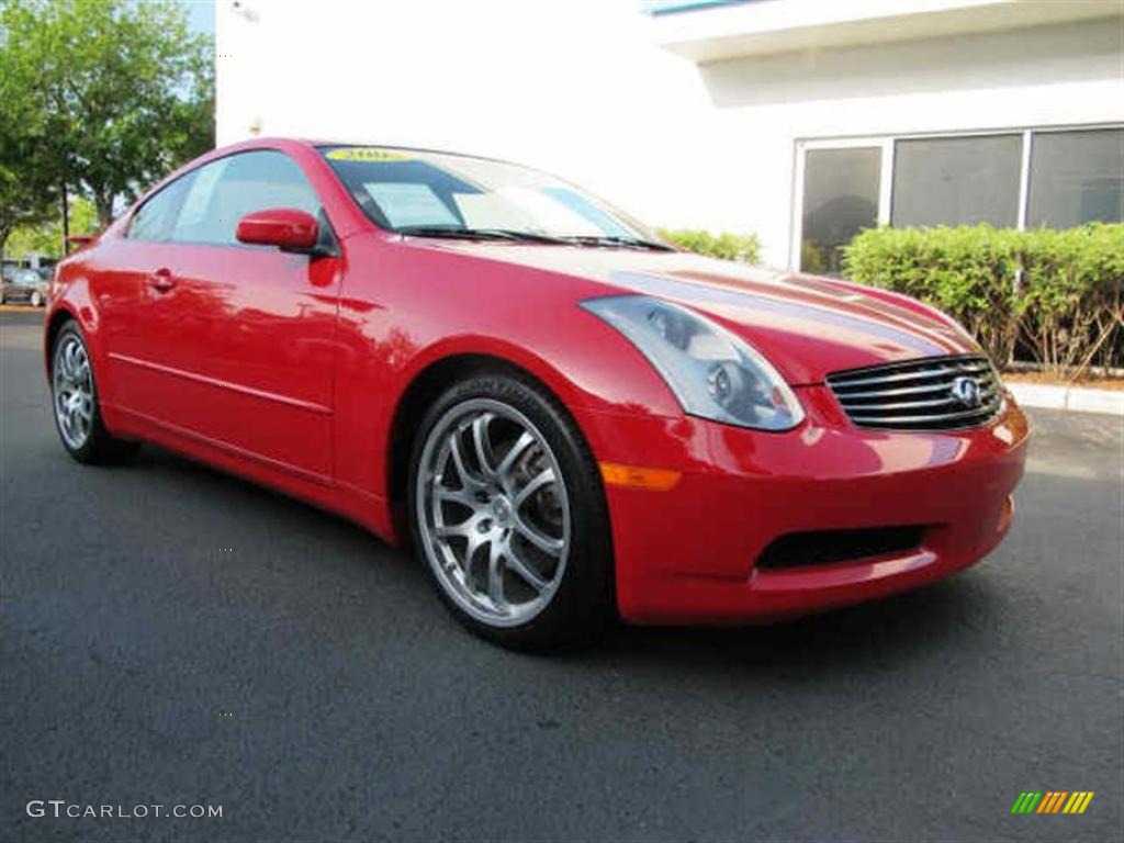 Laser Red 2005 Infiniti G 35 Coupe Exterior Photo #47085050
