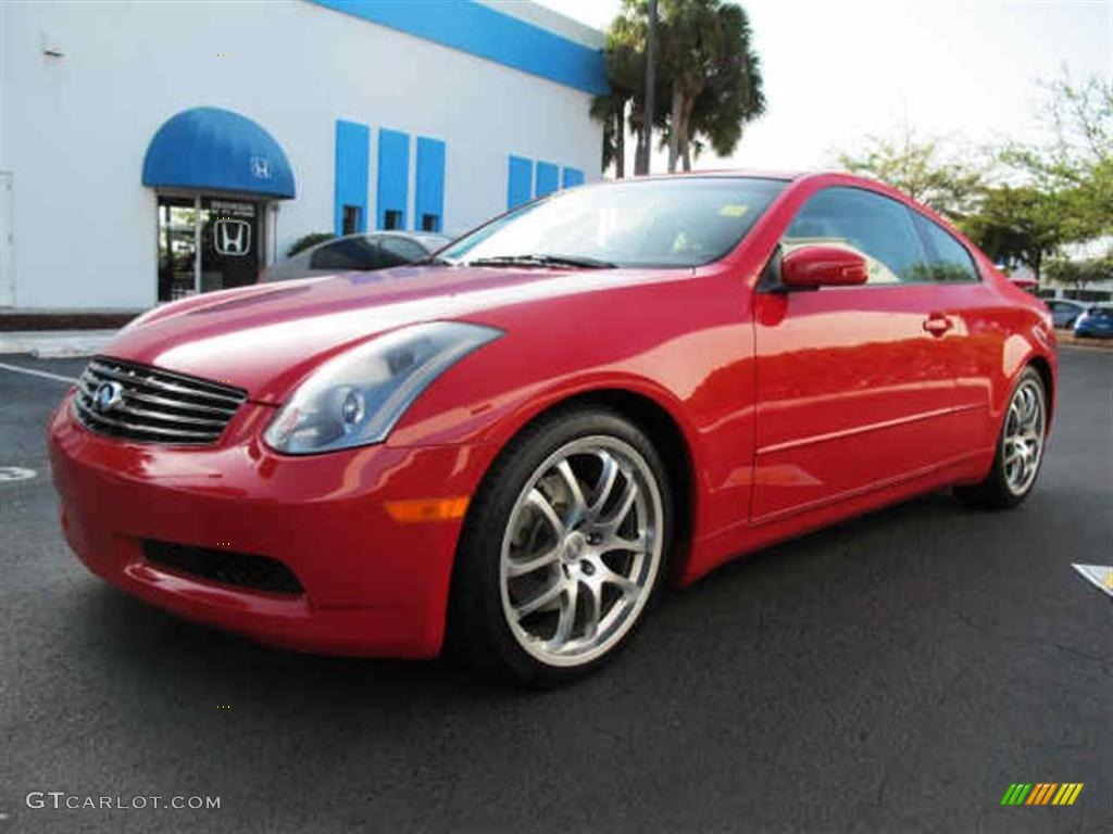 Laser Red 2005 Infiniti G 35 Coupe Exterior Photo #47085131