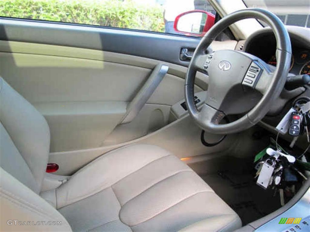 Wheat Interior 2005 Infiniti G 35 Coupe Photo #47085206