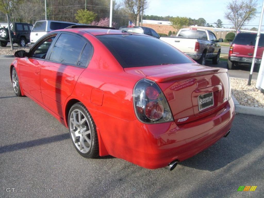 2005 Altima 3.5 SE-R - Code Red / SE-R Charcoal photo #3