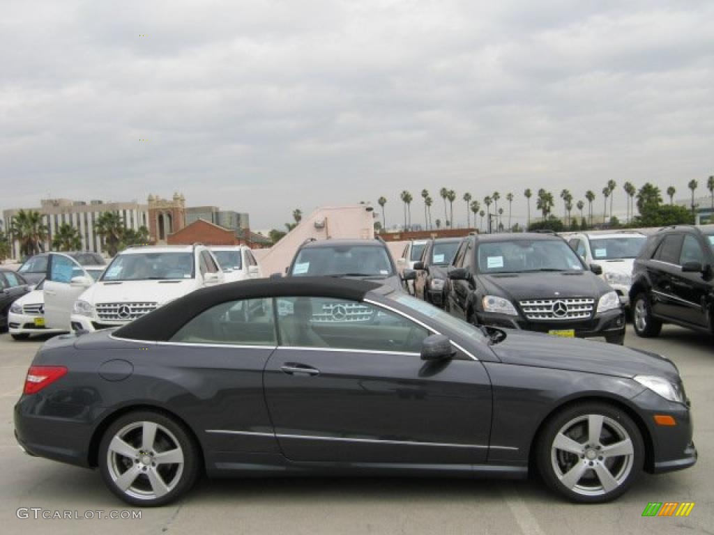 Steel Grey Metallic 2011 Mercedes-Benz E 550 Cabriolet Exterior Photo #47085317