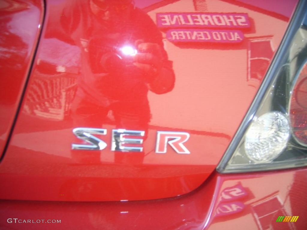 2005 Altima 3.5 SE-R - Code Red / SE-R Charcoal photo #5