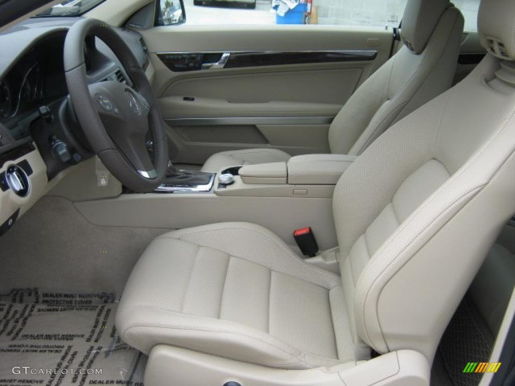 Almond/Mocha Interior 2011 Mercedes-Benz E 550 Cabriolet Photo #47085344