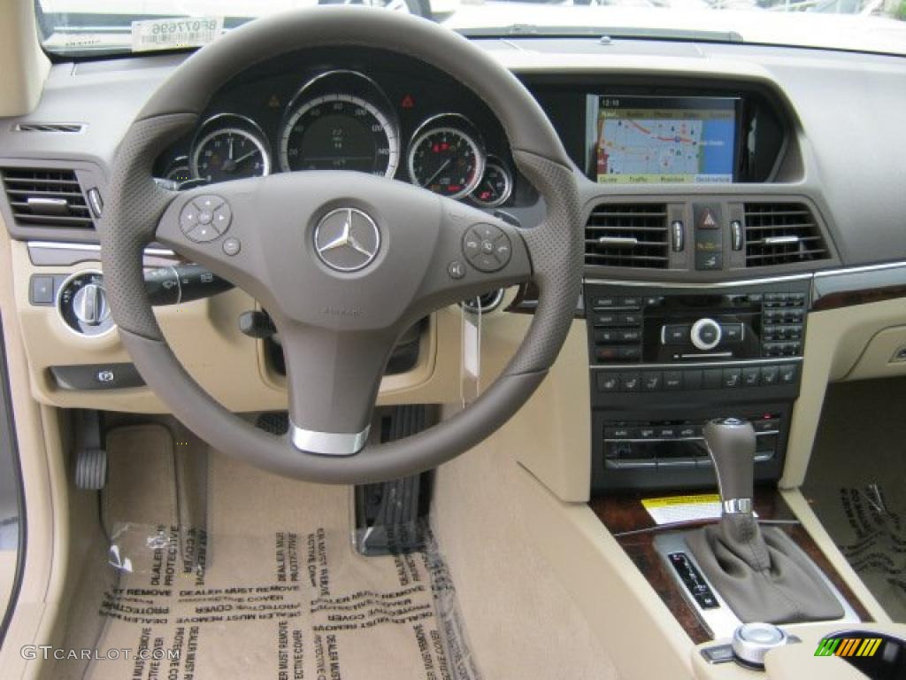 2011 Mercedes-Benz E 550 Cabriolet Almond/Mocha Dashboard Photo #47085356