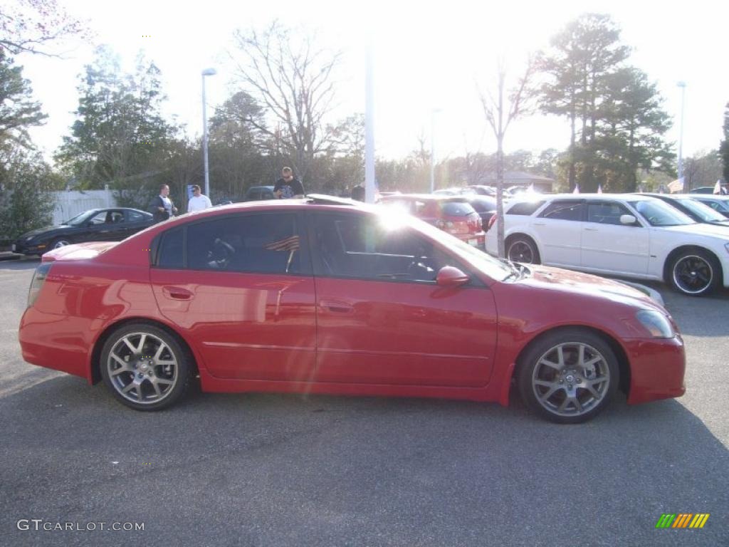 2005 Altima 3.5 SE-R - Code Red / SE-R Charcoal photo #7