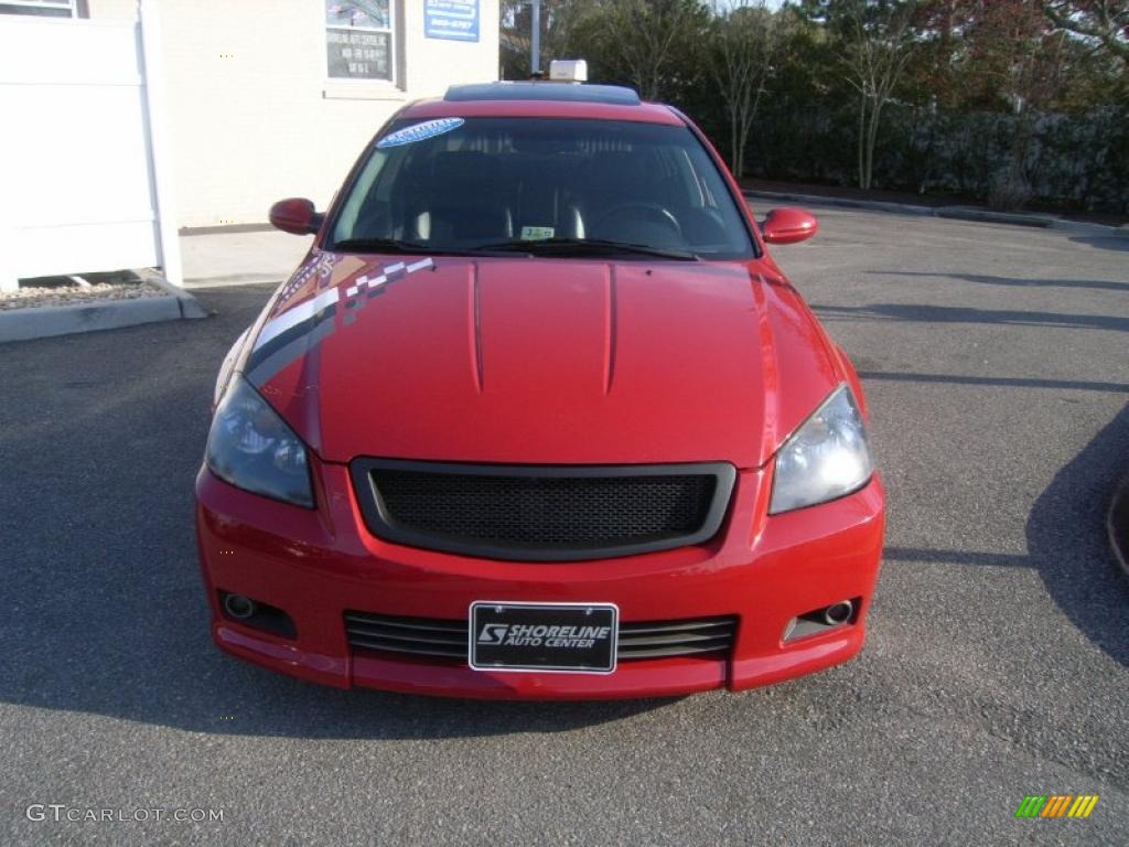 2005 Altima 3.5 SE-R - Code Red / SE-R Charcoal photo #9