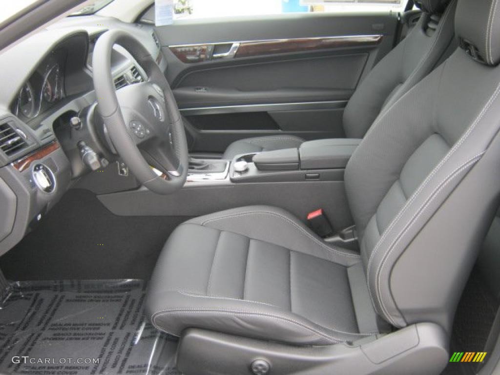 Black Interior 2011 Mercedes-Benz E 550 Cabriolet Photo #47085494