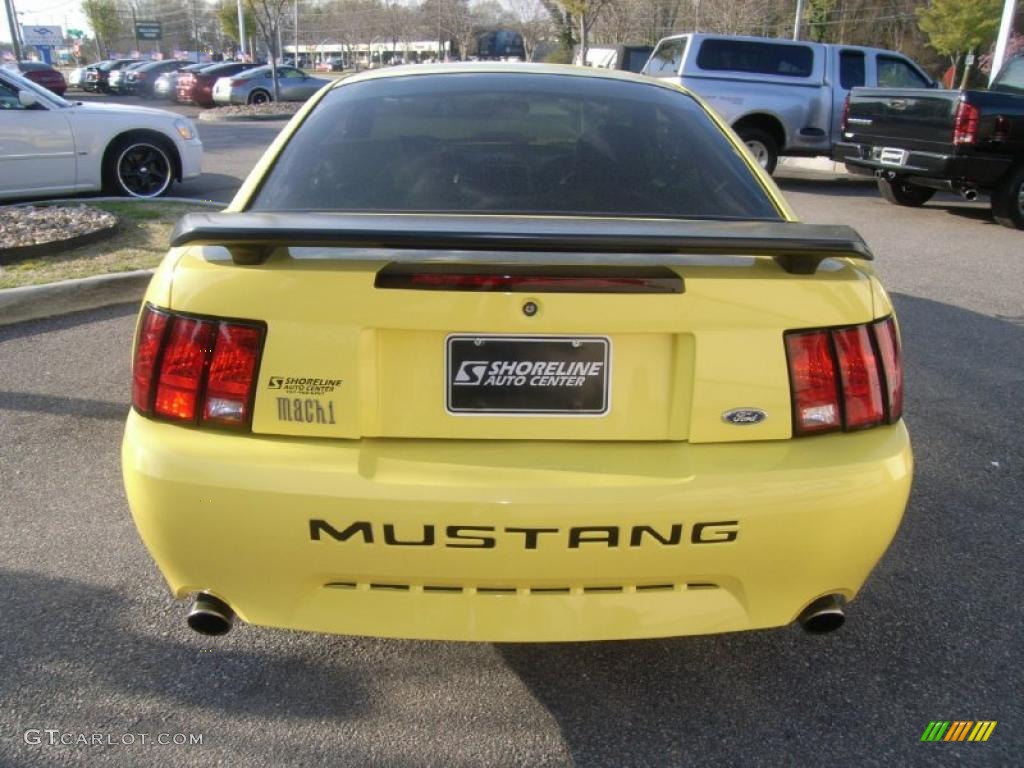 2003 Mustang Mach 1 Coupe - Zinc Yellow / Dark Charcoal photo #4