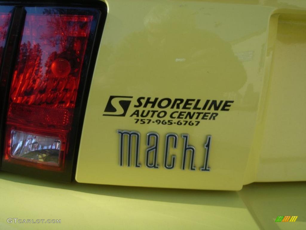 2003 Mustang Mach 1 Coupe - Zinc Yellow / Dark Charcoal photo #5