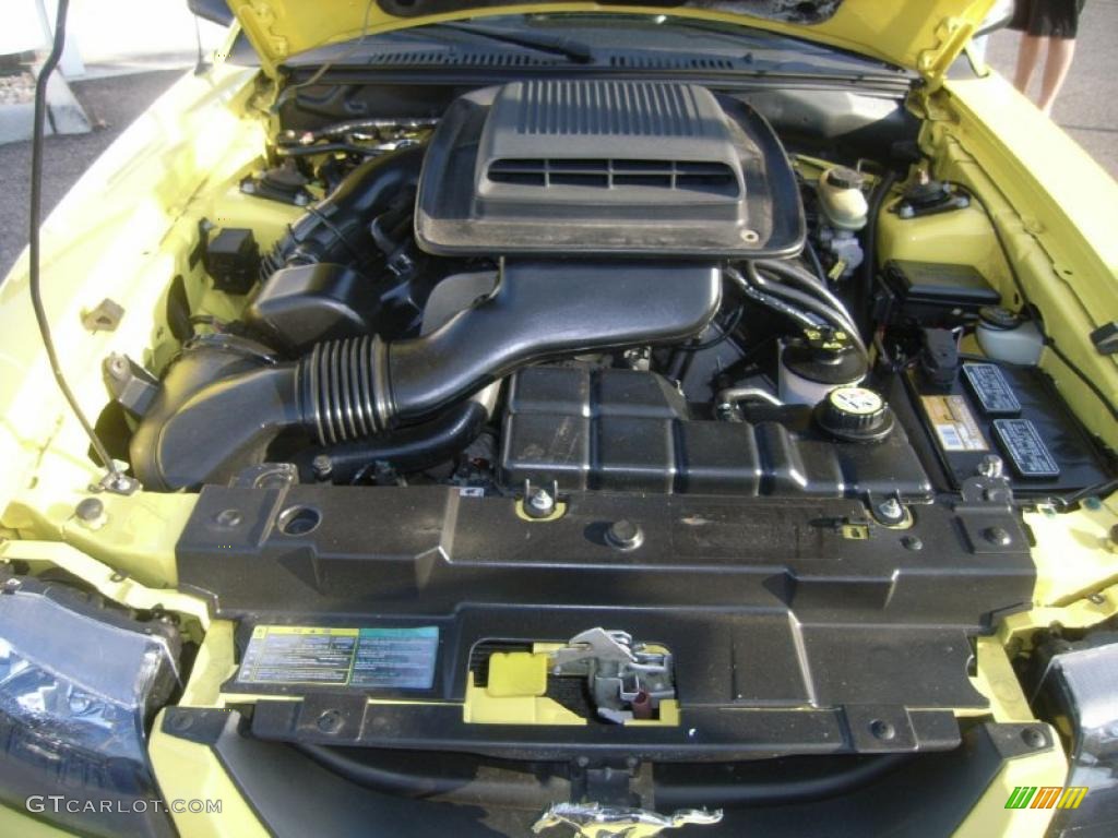 2003 Mustang Mach 1 Coupe - Zinc Yellow / Dark Charcoal photo #20