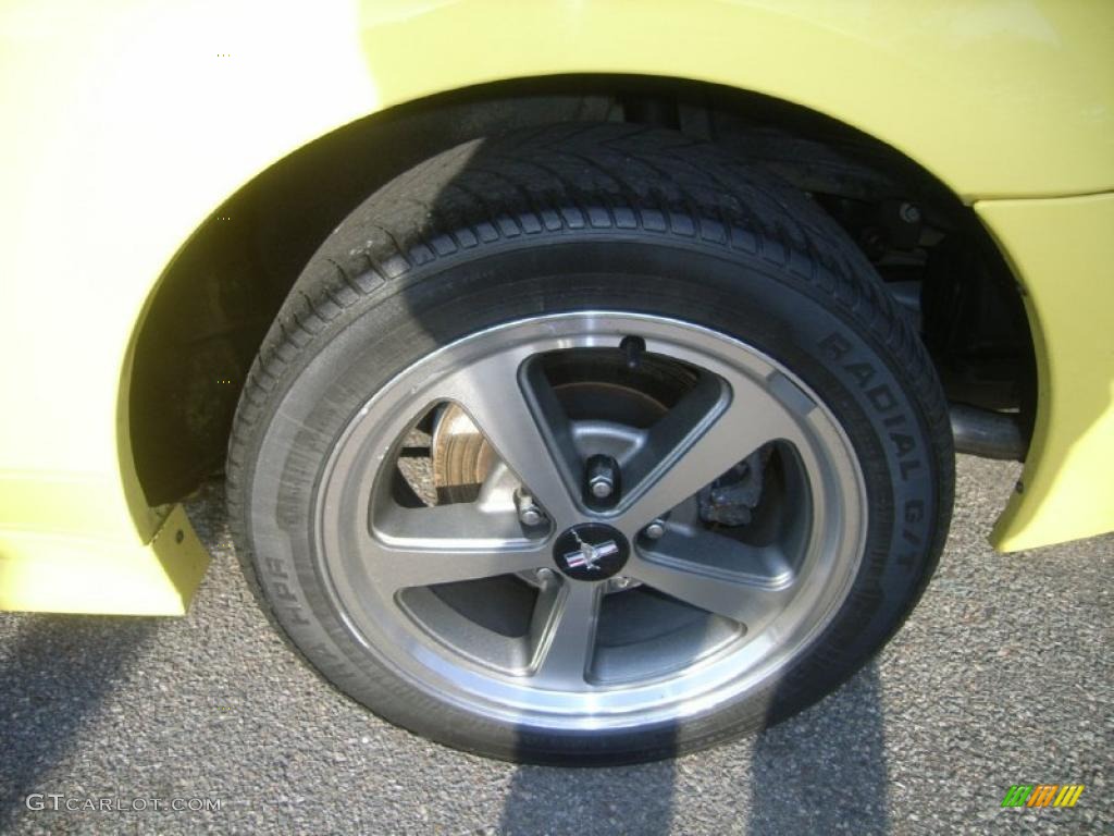 2003 Mustang Mach 1 Coupe - Zinc Yellow / Dark Charcoal photo #22