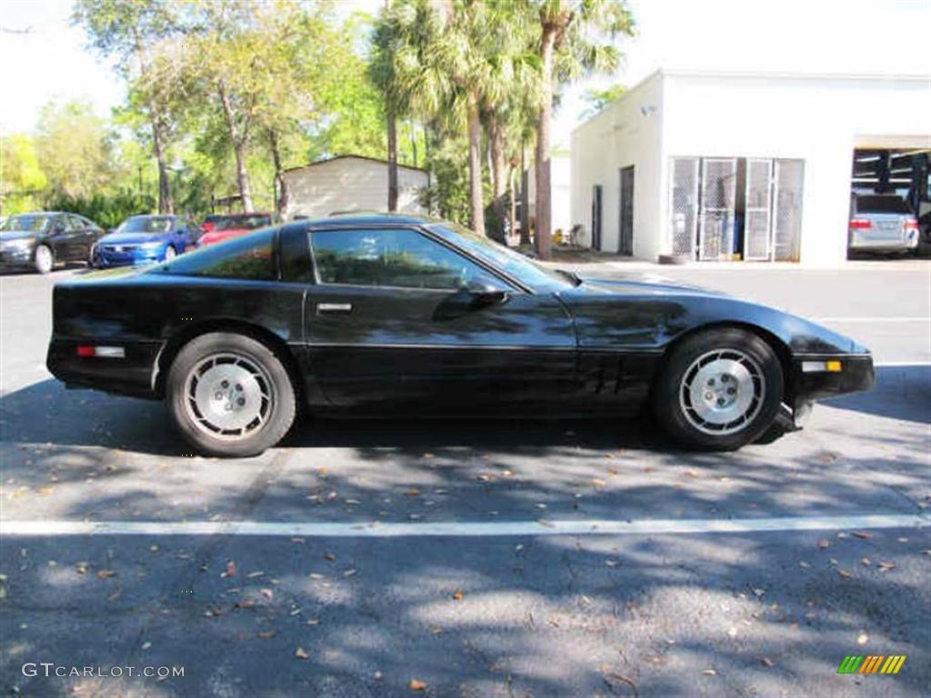 1986 Corvette Coupe - Black / Black photo #2