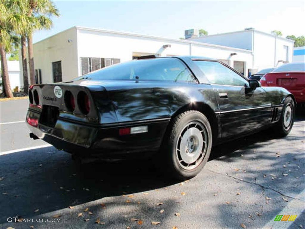 1986 Corvette Coupe - Black / Black photo #3