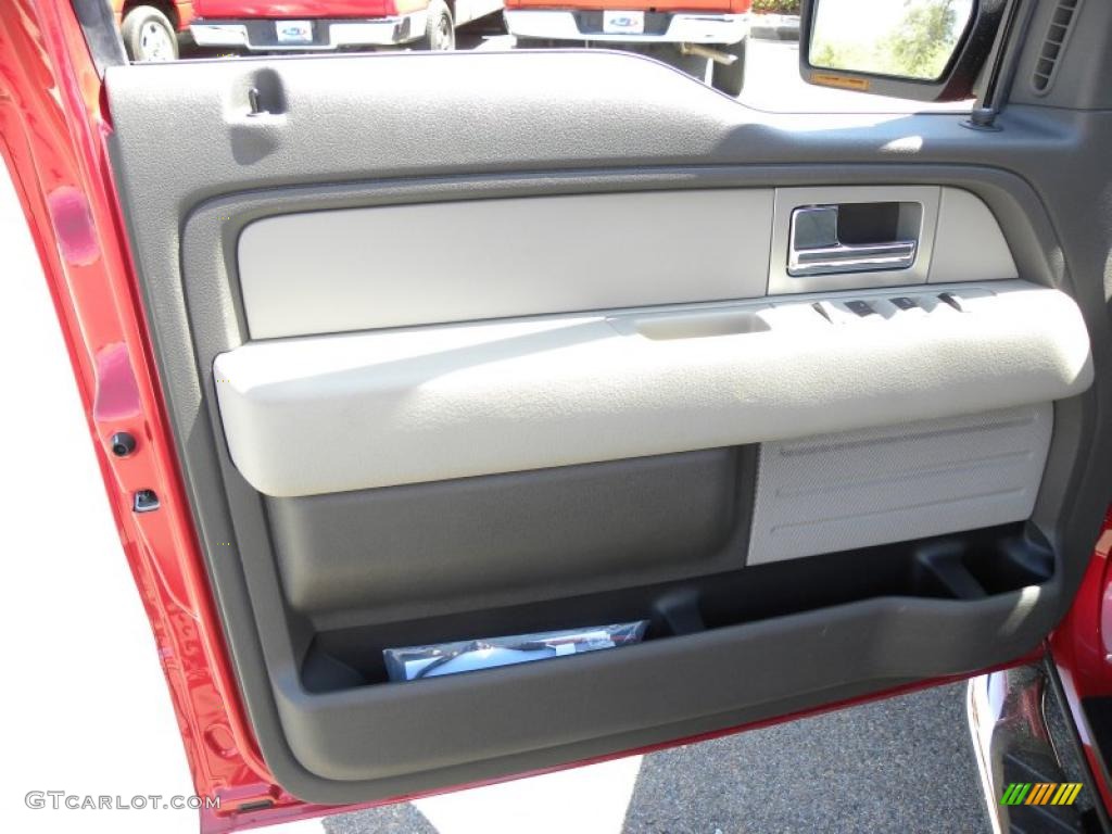 2010 F150 XLT SuperCab - Red Candy Metallic / Medium Stone photo #6