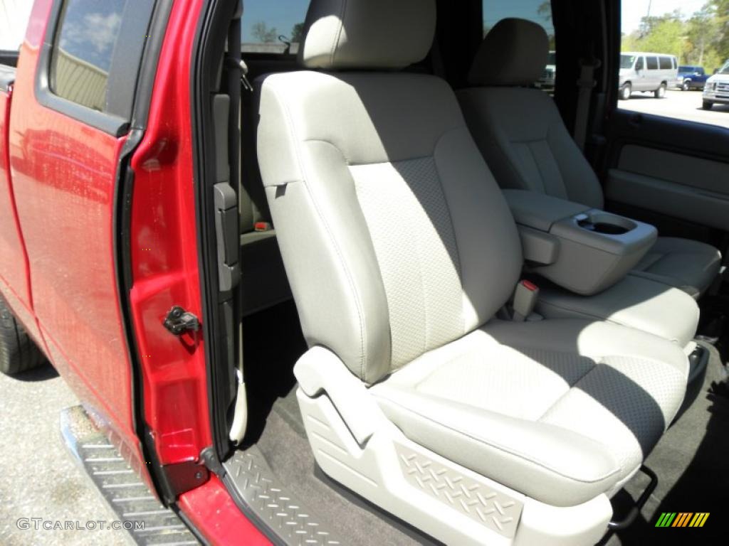 2010 F150 XLT SuperCab - Red Candy Metallic / Medium Stone photo #8