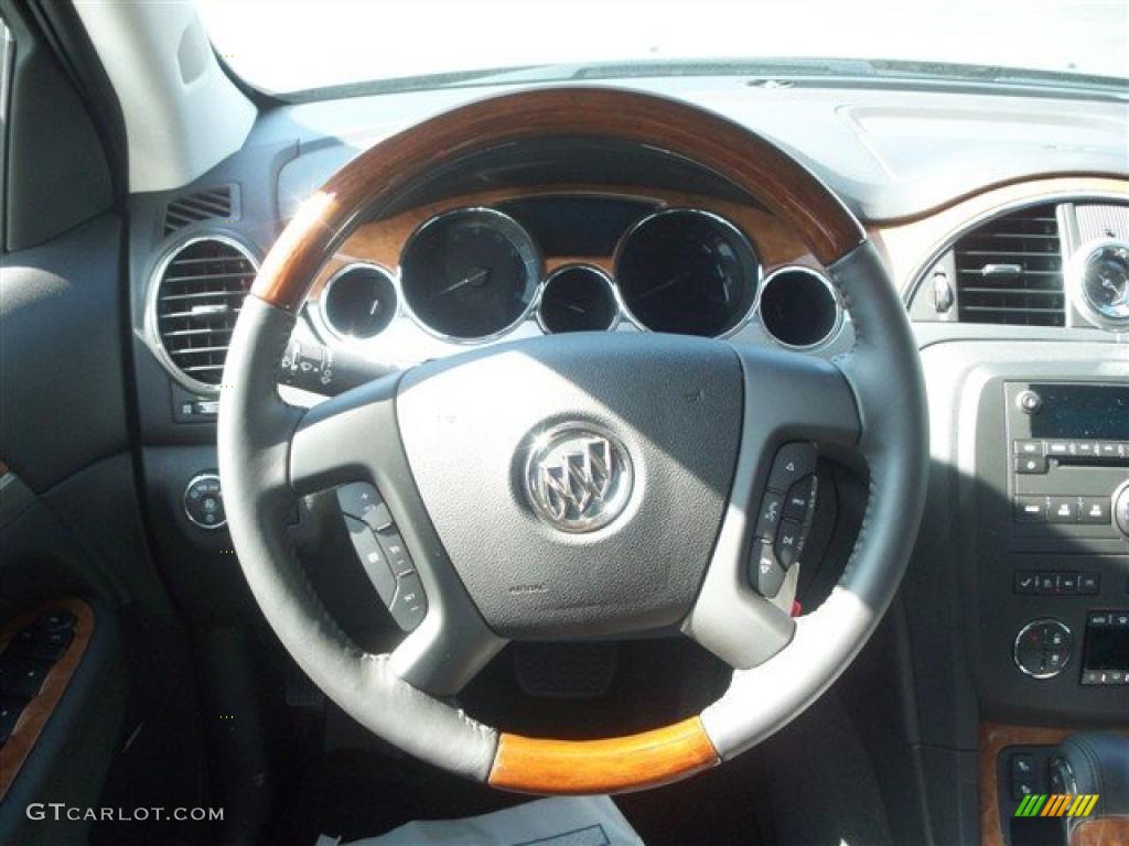 2011 Enclave CXL AWD - Carbon Black Metallic / Ebony/Ebony photo #21