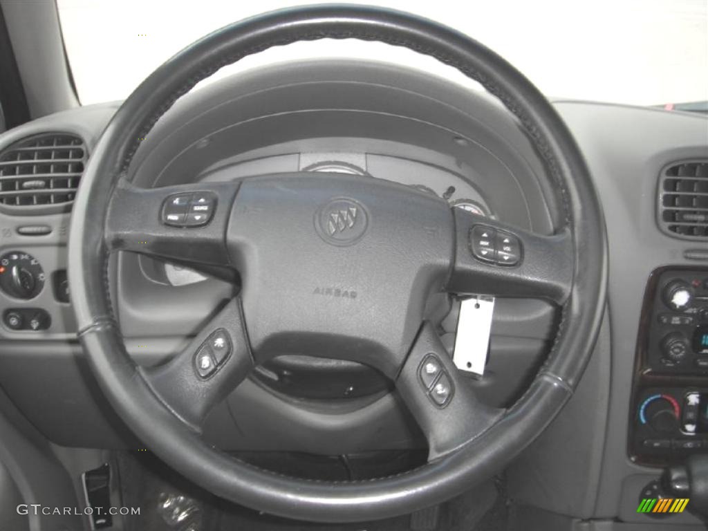 2004 Buick Rainier CXL AWD Medium Pewter Steering Wheel Photo #47088701