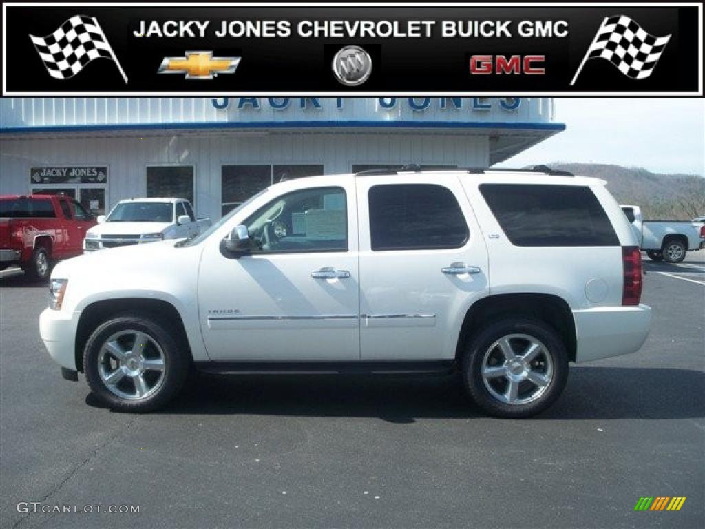 2011 Tahoe LTZ 4x4 - White Diamond Tricoat / Light Titanium/Dark Titanium photo #1