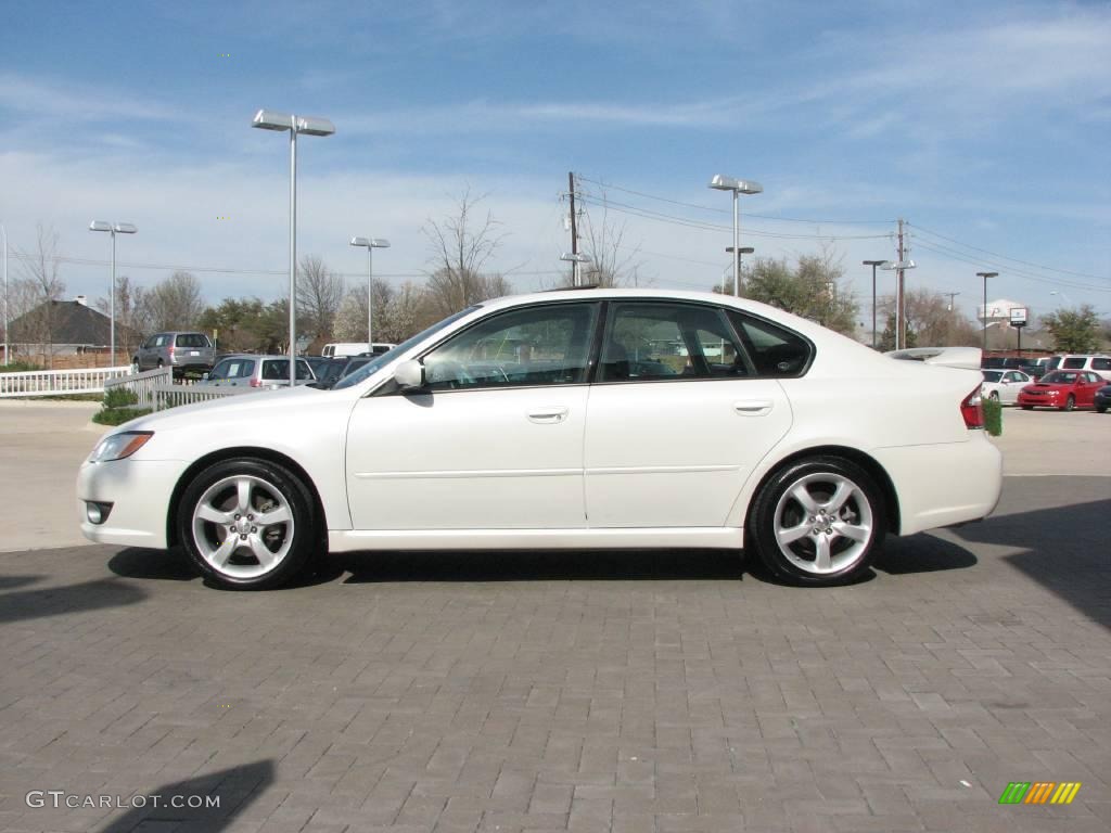 2008 Legacy 2.5i Limited Sedan - Satin White Pearl / Off Black photo #4