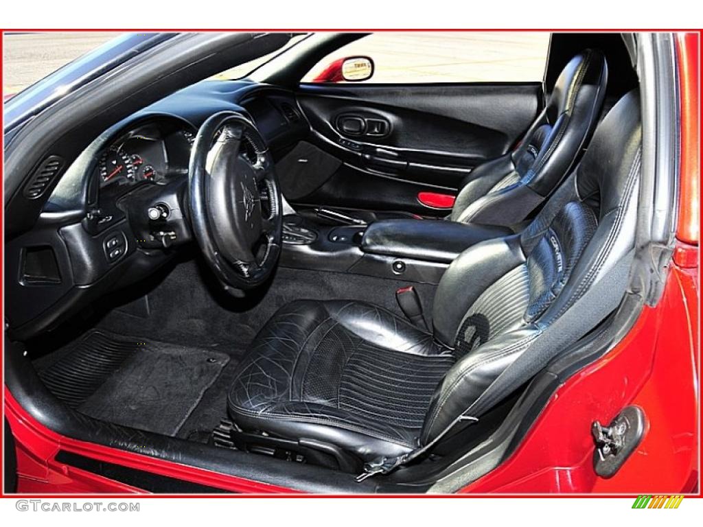 Black Interior 1999 Chevrolet Corvette Coupe Photo #47090507