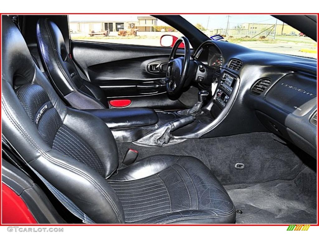 Black Interior 1999 Chevrolet Corvette Coupe Photo #47090594