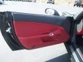 Ebony Black/Red 2011 Chevrolet Corvette Grand Sport Convertible Door Panel