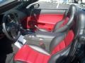 Ebony Black/Red 2011 Chevrolet Corvette Grand Sport Convertible Interior Color