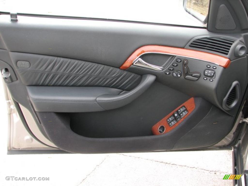 2005 Mercedes-Benz S 430 4Matic Sedan Charcoal Door Panel Photo #47091896