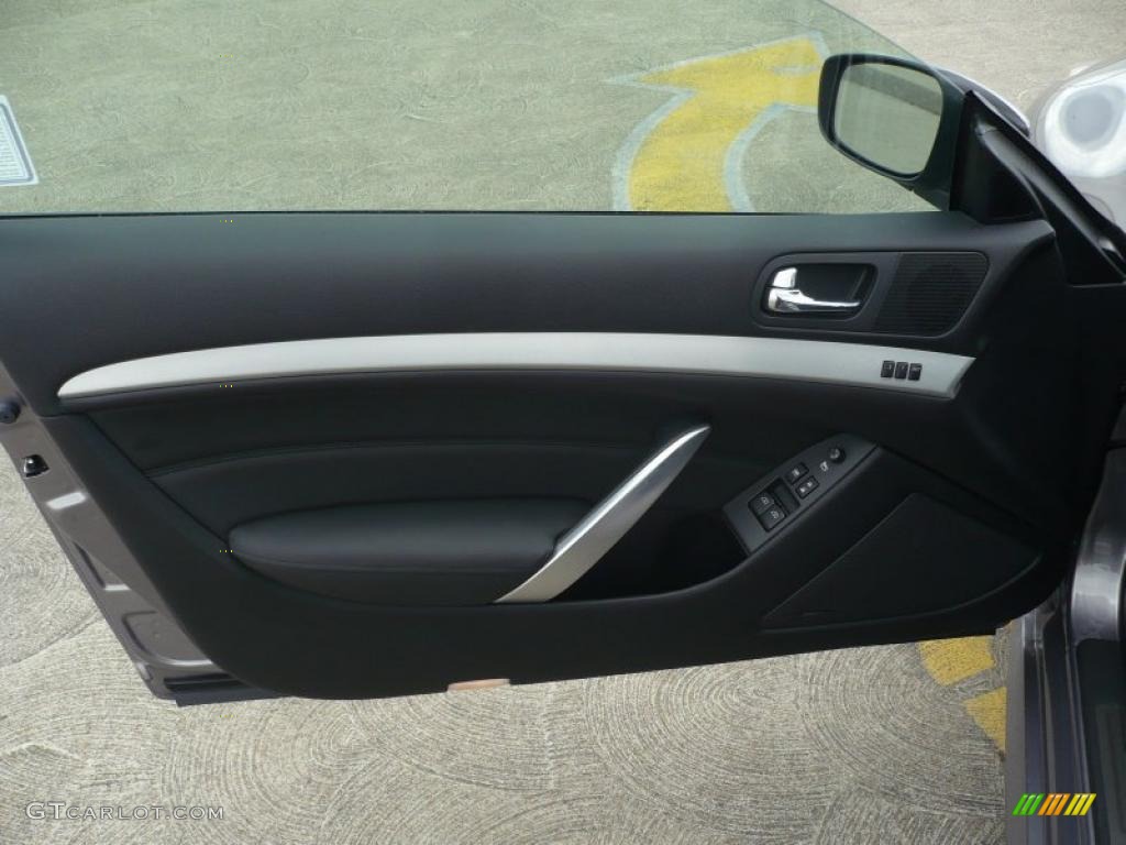 2008 Infiniti G 37 S Sport Coupe Graphite Door Panel Photo #47091968