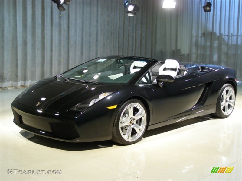 Black Metallic 2007 Lamborghini Gallardo Spyder Exterior Photo #47093