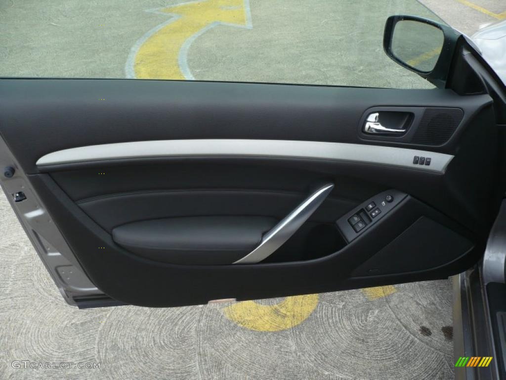 2008 Infiniti G 37 S Sport Coupe Graphite Door Panel Photo #47092322