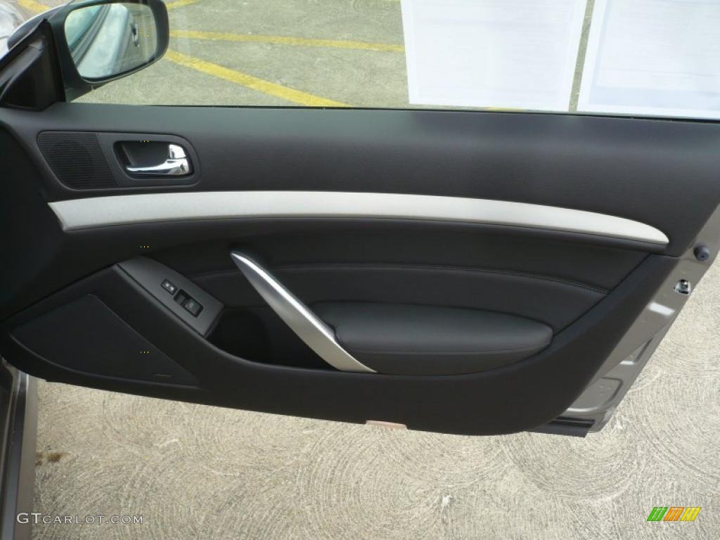 2008 Infiniti G 37 S Sport Coupe Graphite Door Panel Photo #47092391