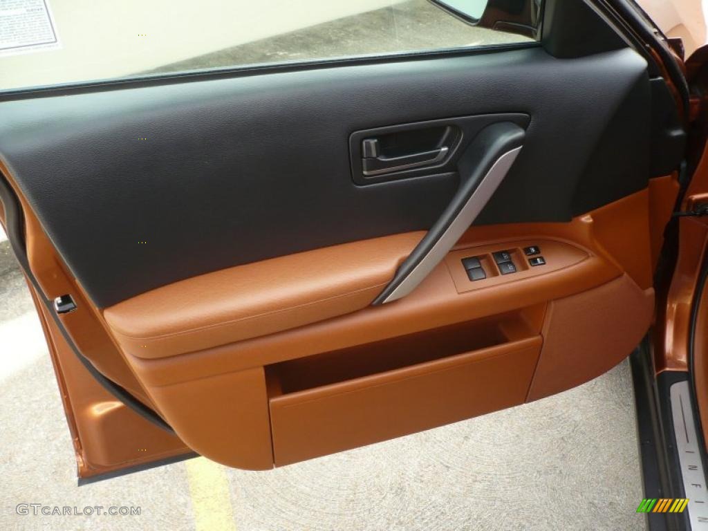 2003 Infiniti FX 35 AWD Brick/Black Door Panel Photo #47092694
