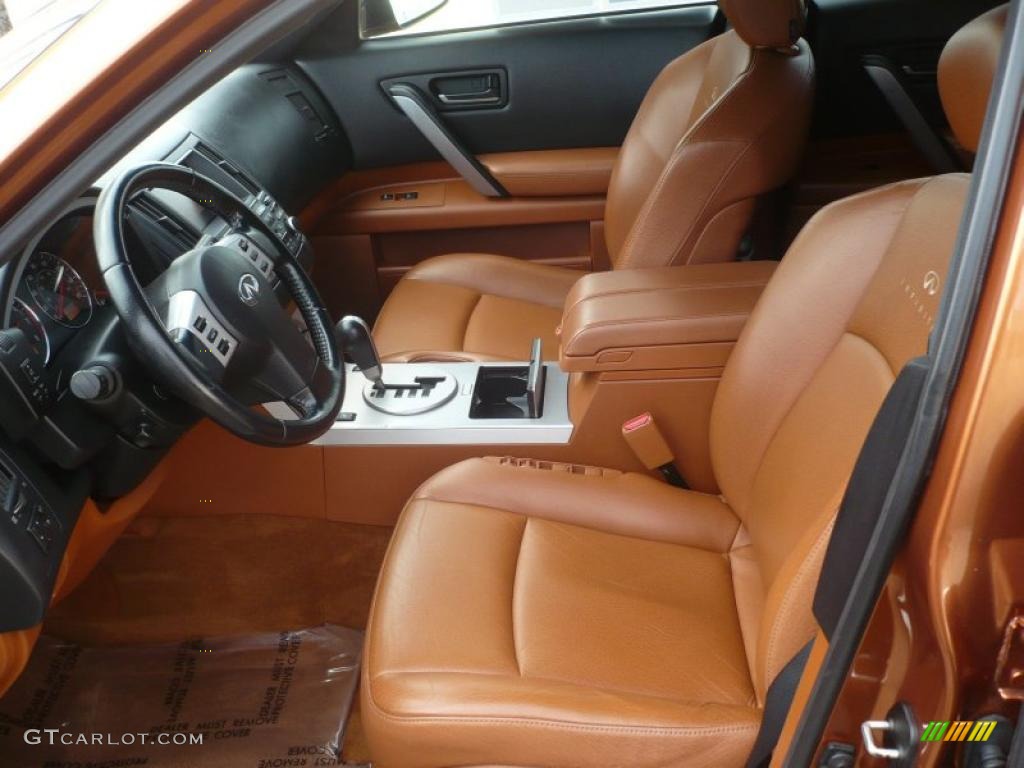 Brick/Black Interior 2003 Infiniti FX 35 AWD Photo #47092709