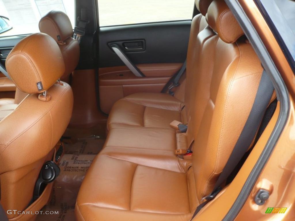 Brick/Black Interior 2003 Infiniti FX 35 AWD Photo #47092736