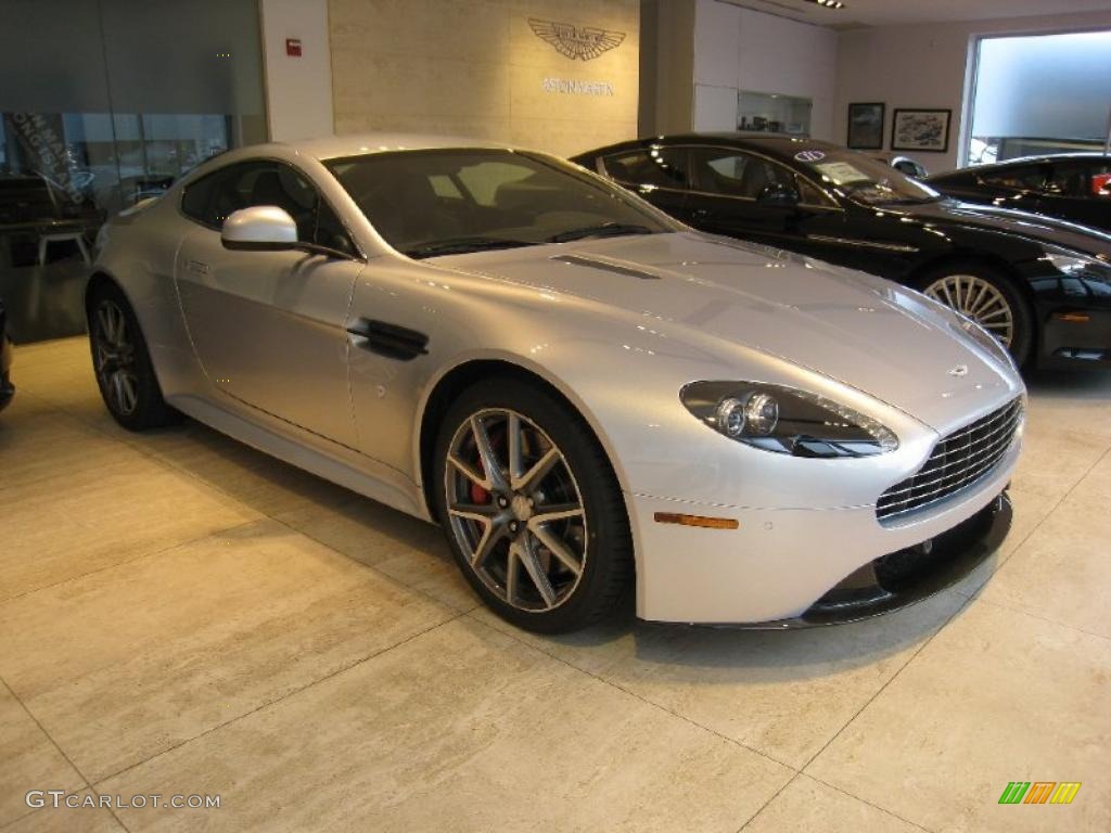 2011 V8 Vantage S Roadster - Lightning Silver / Obsidian Black photo #1