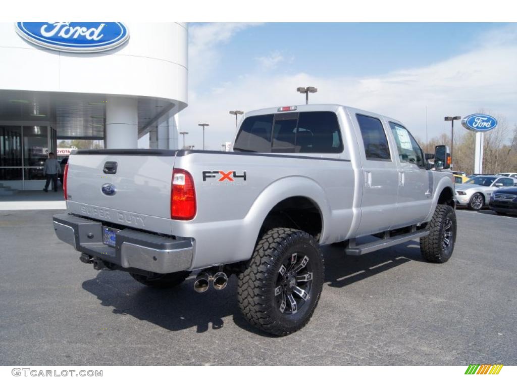 2011 Ford F250 Super Duty Lariat Crew Cab 4x4 Custom Wheels Photo #47093462
