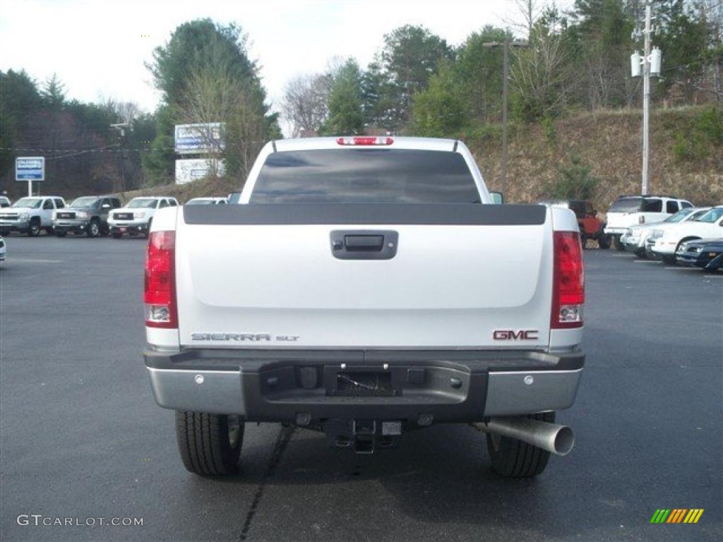 Pure Silver Metallic 2011 GMC Sierra 2500HD SLT Crew Cab 4x4 Exterior Photo #47093483