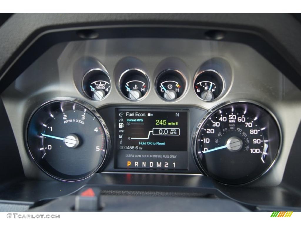 2011 Ford F250 Super Duty Lariat Crew Cab 4x4 Gauges Photo #47093990