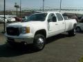 Summit White - Sierra 3500HD SLT Crew Cab 4x4 Dually Photo No. 3